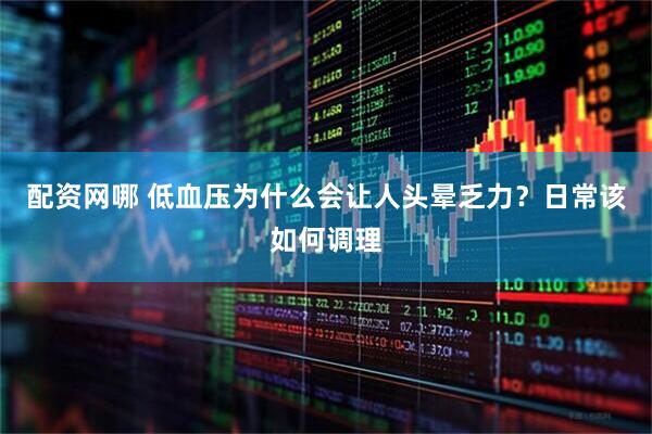 配资网哪 低血压为什么会让人头晕乏力？日常该如何调理